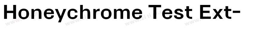 Honeychrome Test Ext字体转换